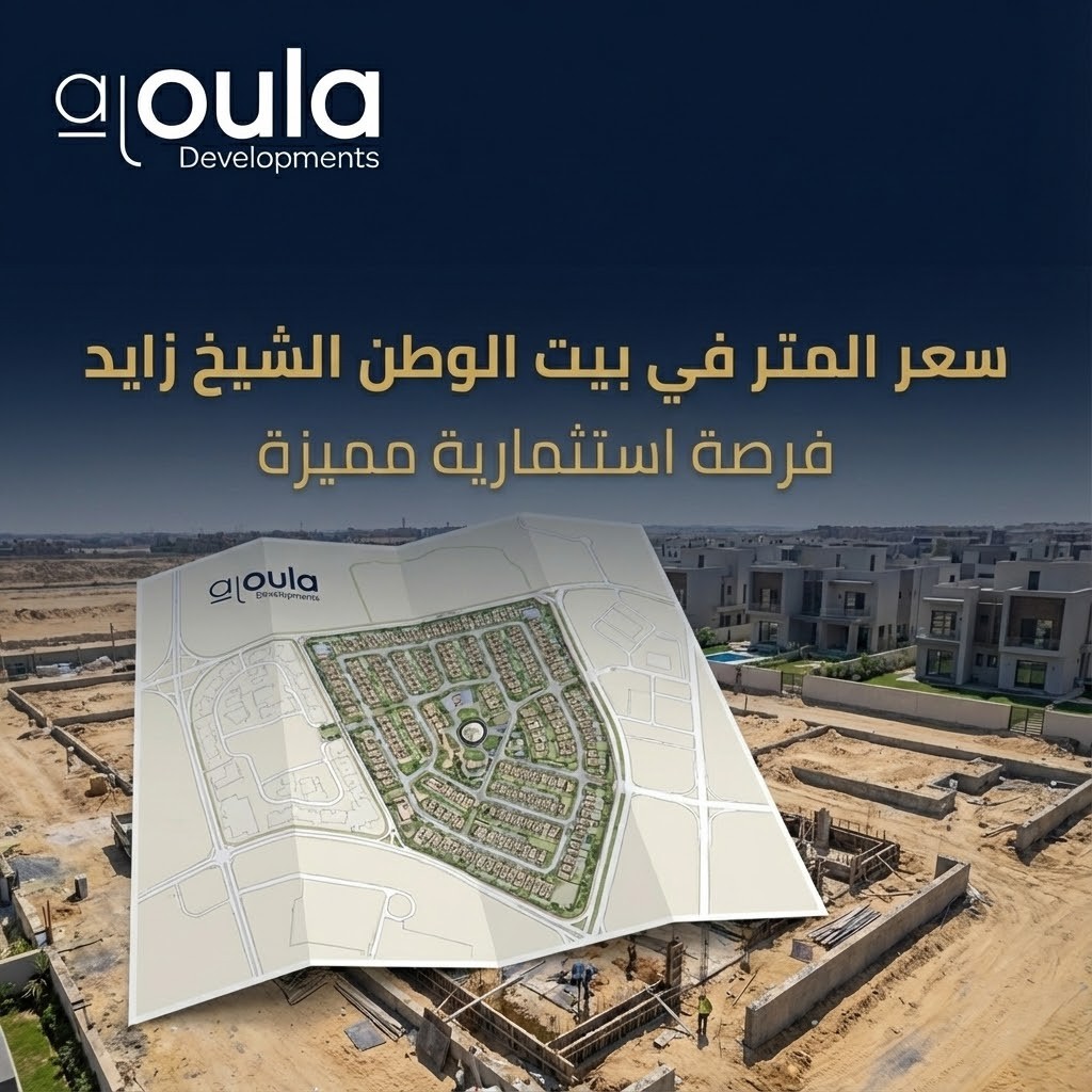 سعر المتر في بيت الوطن الشيخ زايد